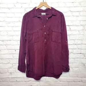 Lou & Grey Oversized Maroon Tunic